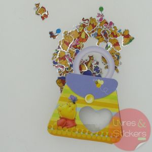 Stickers winnie petit sac jaune